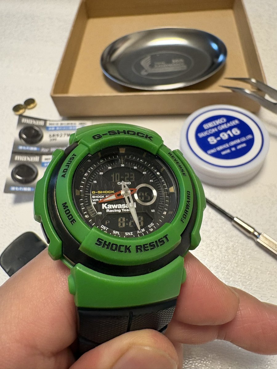 lunatic_ringo4's tweet photo. KRTコラボのG-SHOCK
電池交換しました
鈴鹿サーキットで購入してもう20年も経ちましたね https://t.co/qTryoz3naY