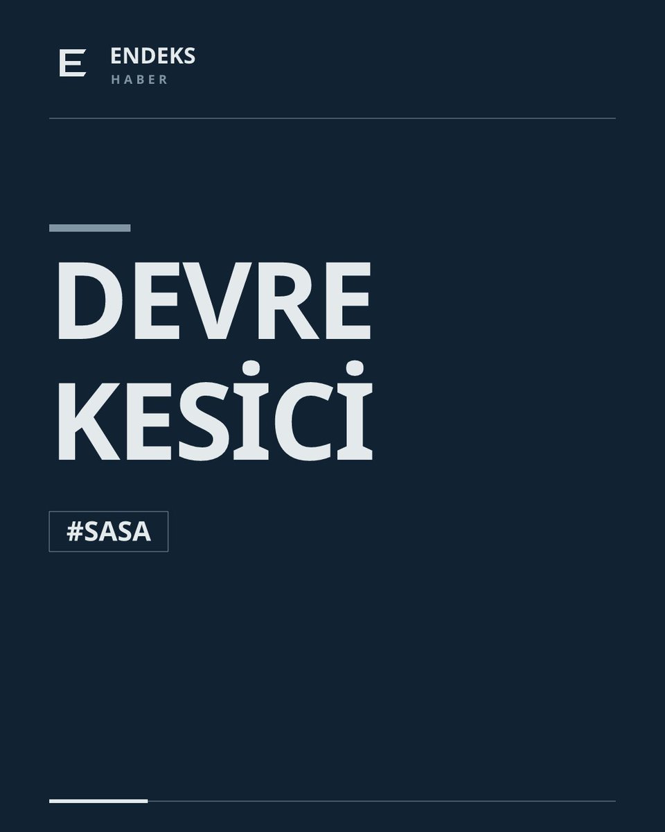 endeks_haber's tweet photo. 🚨 #SASA Devre kesici uygulandı.

Sürekli işleme ara verildi.

#Borsa #BIST #BIST30 #BIST100 https://t.co/ufx7qBoOhJ