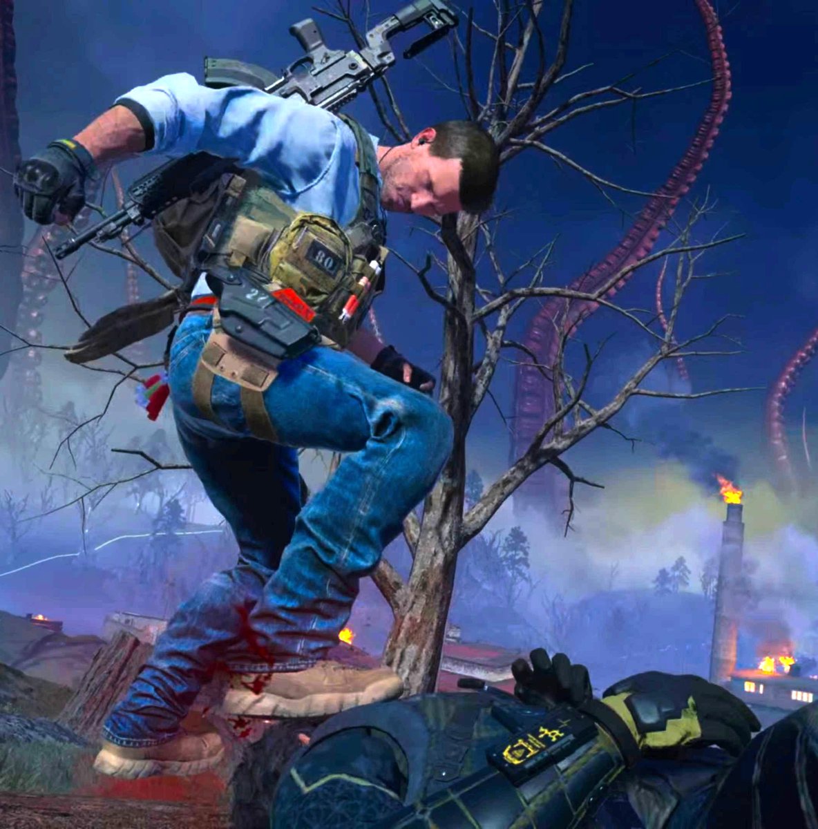 soapshadow's tweet photo. This is what I want to do to people who say "Phillip Graves in MW4 just aged and his scars healed" https://t.co/80MvHgxEga