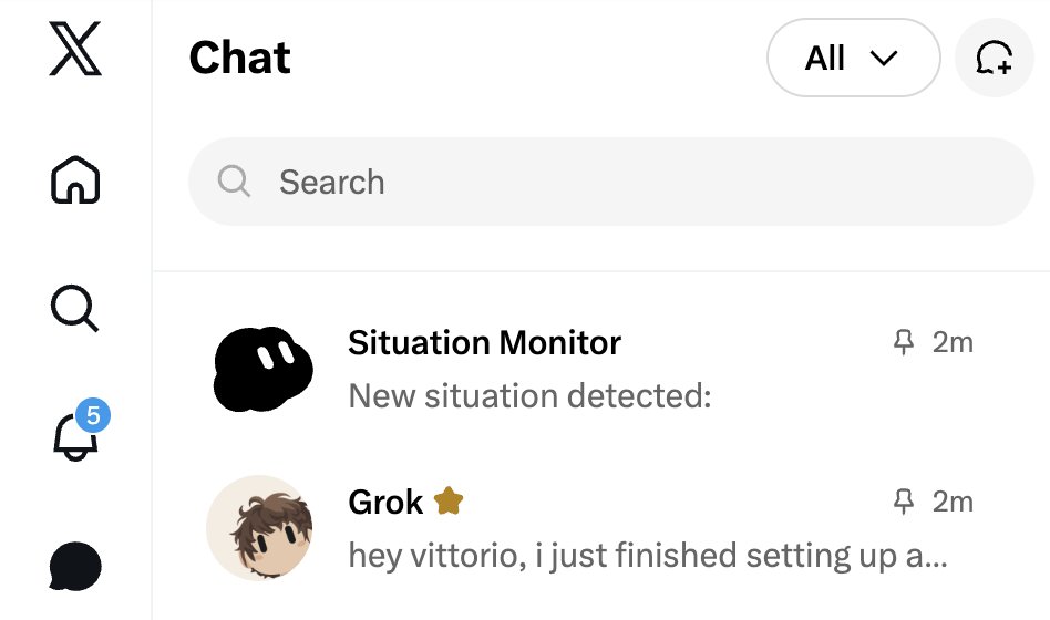 IterIntellectus's tweet photo. grok bot is now integrated with XChat

i can basically do everything directly from X
the everything app is coming together nicely https://t.co/YtwWL9c7tB