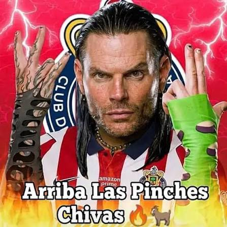 AndrsTL1's tweet photo. @DMcIntyreWWE Arriba las pinches chivas https://t.co/1FOiQjMGzS