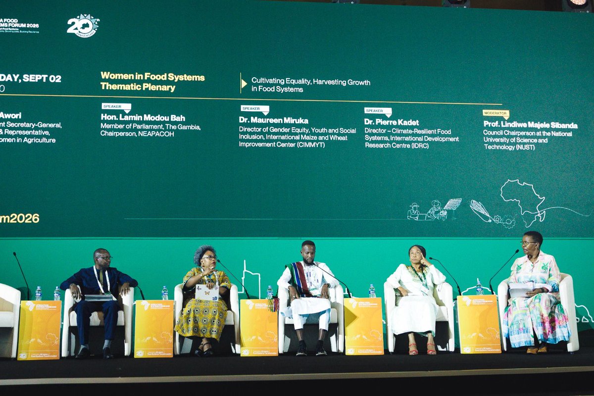 AWLNetwork's tweet photo. At the Africa Food Systems Forum 2026 in Kigali, Rwanda, Dr. Thelma Awori, AWLN Global Co-Chair of the Agriculture, Rural Economy, Blue Economy and Land Pillar, Founder of IST and EWA Program Lead, delivered a powerful message during the thematic plenary “Cultivating Equality, Harvesting Growth in Food Systems.”

She called for a fundamental shift from simply supporting women’s participation in agriculture to transforming the systems that determine who controls resources, makes decisions and benefits from agricultural growth.

Drawing on the Empowering Women in Agriculture (EWA) initiative, she highlighted how access to land, finance, technology and markets, backed by institutional reforms and coordinated investment, can unlock women’s economic potential.

With over 5,700 delegates from 104 countries, the Forum reinforced the urgency of placing women at the centre of Africa’s food systems transformation.

#AWLN #AFSF2026 #WomenInAgriculture #FoodSystems