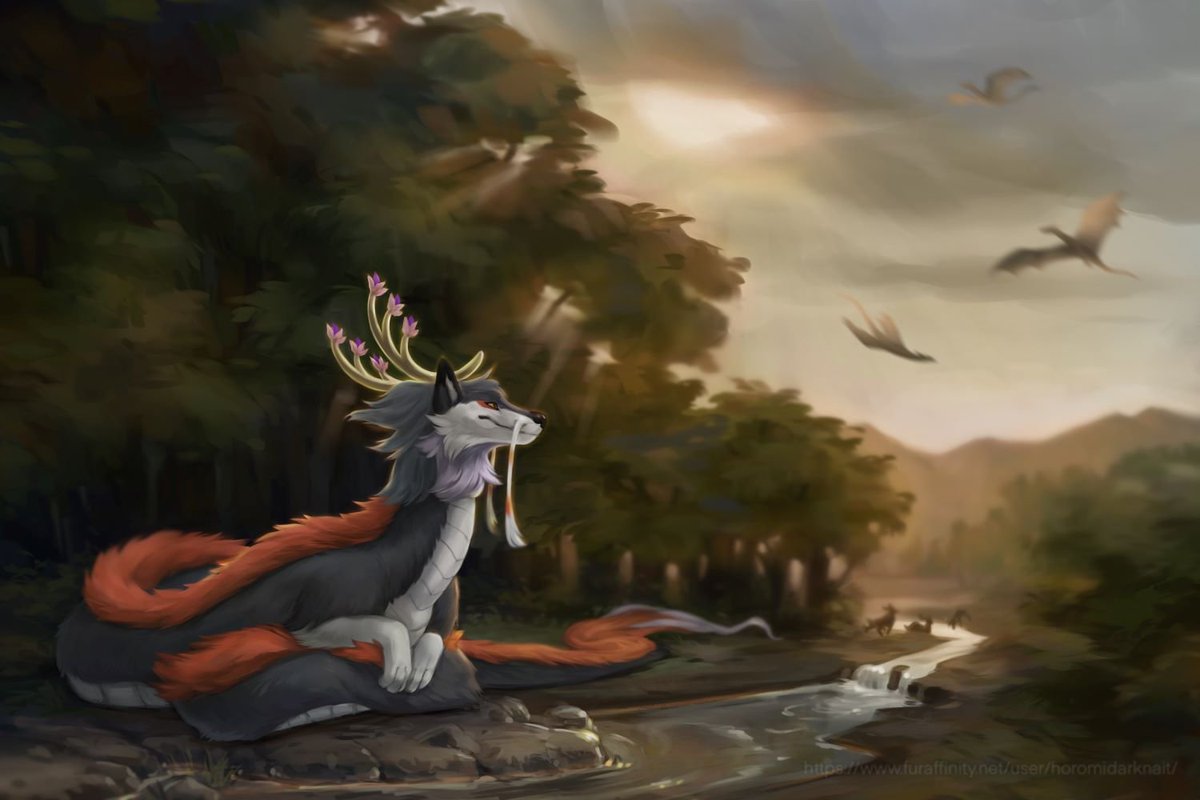 ShedarKorstar's tweet photo. YCH from 2025~

Despite the fact that it’s summer here, for some reason I have a feeling of autumn in this work (probably because she also did it in October hehe)

for -  akiraderg~
#DragonArt #YCH https://t.co/W6pofcT1gW