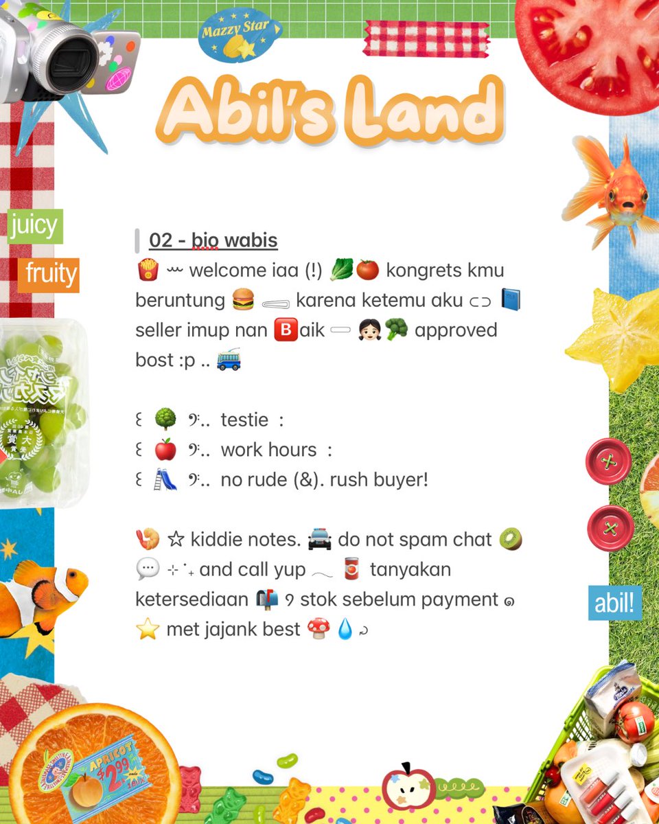 vyarn's tweet photo. ⠀
🥦 ꒱  help  repost?  thank  u  ❤︎

beep __ beep  ☆  sore  ini  abil  bawa  (4)  —  ready  stock  wording  bio wabis  @ 5.500  !  knock  my  dm  or  wa  kalau  mau  jajank  iaa. 🍎☀️

᧔ { t. #zonauang ready stock rs business account windah jamet kidcore wording }  ᧓
⠀ https://t.co/R2VC3dTVVf