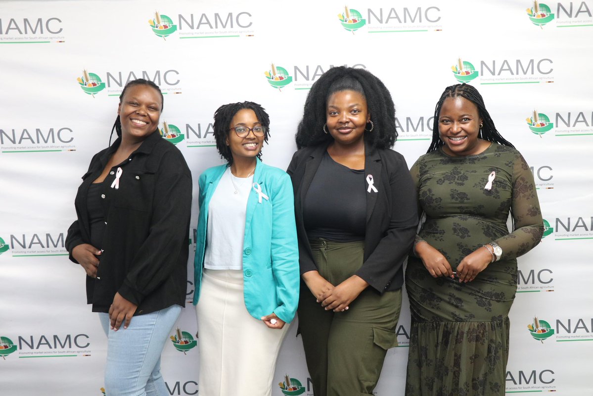 NAMCsoeZA's tweet photo. NAMC colleagues proudly wore pink ribbons this Breast Cancer Awareness Month. Early detection saves lives, let’s spread awareness and support those fighting breast cancer.

#BreastCancerAwareness #NAMCcares https://t.co/zx676oJsRR