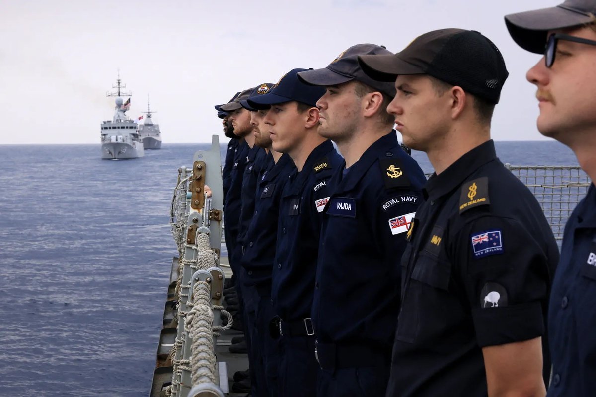 NavyLookout's tweet photo. HMS Tamar and HMS Spey have completed 10-day exercise Bersama Lima 2026, alongside forces from Australia, Malaysia, New Zealand and Singapore.

Participants included 🇸🇬RSS Intrepid, 🇦🇺HMAS Stalwart and 🇲🇾KD Lekir, together with submarines and aircraft conducting ASW, air defence, maritime security operations and naval gunfire support drills. HMS Tamar also embarked a RNZN boarding team to practise intercepting vessels suspected of illegal fishing and drug smuggling.

The exercise demonstrated the endurance of the Five Power Defence Arrangements established more than 50 years ago.

HMS Spey will continue patrols and diplomatic engagements in Southeast Asia, while HMS Tamar heads towards Australia and New Zealand via Pacific island nations for further maritime security operations.