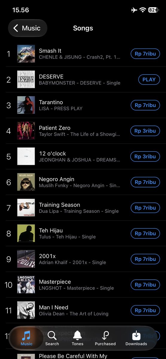 mifit37's tweet photo. It’s so great to see… DESERVE has reached number 2 on the iTunes charts.

#BABYMONSTER #DESERVE https://t.co/p6I00qUYBF