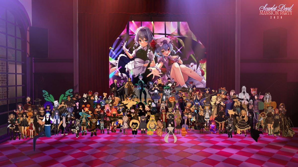 AstrixZVR's tweet photo. 🦇Thank for joining #SDMP_VR🎃

⭐️Performers &amp; Staff: 
@1stclasscoffin , Venus De Graan, @solanVR , @DownLyric , @KayAlpaka , Gaster , Sayakiss &amp; Mikigrozni, @StudioJAW_X , Letya, @Sugusugux1 , @edchung , DoingDennis, @crane_vt , ThisIsRobokitty, &amp; @reminteo

#VRChat #東方Project https://t.co/S0ADOElVeV
