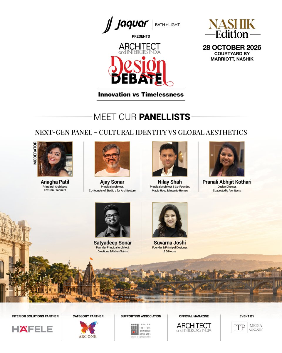 archinterind's tweet photo. Innovation vs Timelessness
Where does great design stand? Join the Design Debate, Nashik Edition, as our panellists explore the future of architecture and interior design.

28 Oct | 5 PM onwards | Courtyard by Marriott, Nashik

#designdebatenashik https://t.co/MO6SE510Y7