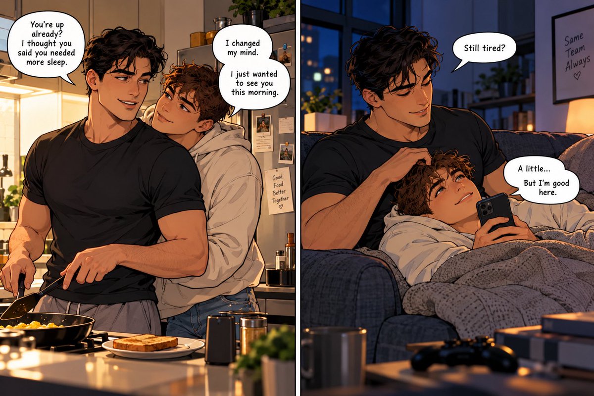 Leozcdq's tweet photo. Imagine being someone's favorite part of the morning and their comfort at the end of the day. 🥹🏳️‍🌈 That's the kind of love I want. https://t.co/bra9fnBCZT