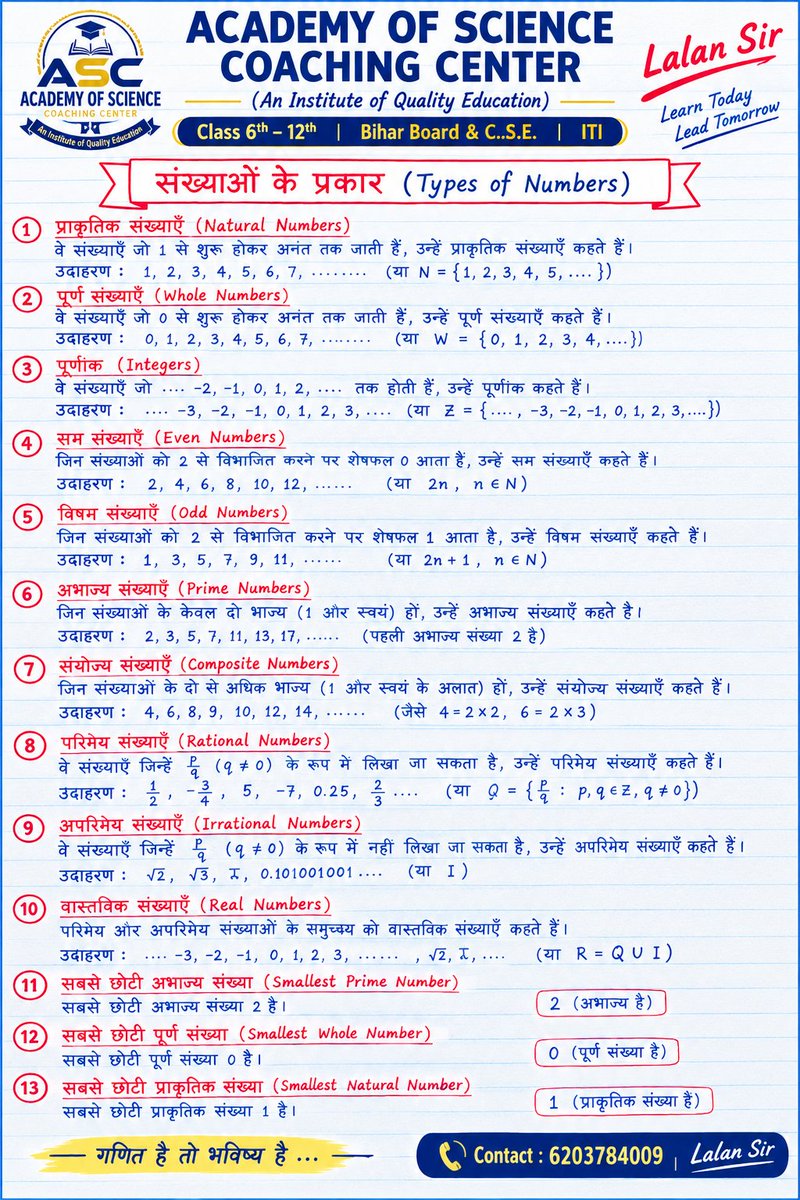 LalanKu76581862's tweet photo. Class 6–12 Maths के सभी महत्वपूर्ण सूत्र ✍️ | Handwritten Notes | Bihar Board & CBSE | Lalan Sir
#MathsFormulas #HandwrittenNotes #BiharBoard #CBSE #LalanSir #MathsTricks #AcademyOfScienceCoachingCenter https://t.co/ZgcgfM07Uv
