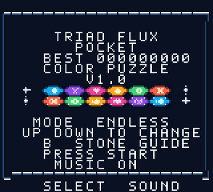 brewotakumag's tweet photo. Triad Flux Pocket (2026) by devgb for Game Boy Color.
Rotate groups of three hexagonal tiles and chain matching colours for combos in this puzzler 👾 How high can you push your score?
🎁 https://t.co/1WuxuifHGa
#ai #gbc #gameboycolor #retro #game #triadfluxpocket https://t.co/QPuOMljP7i