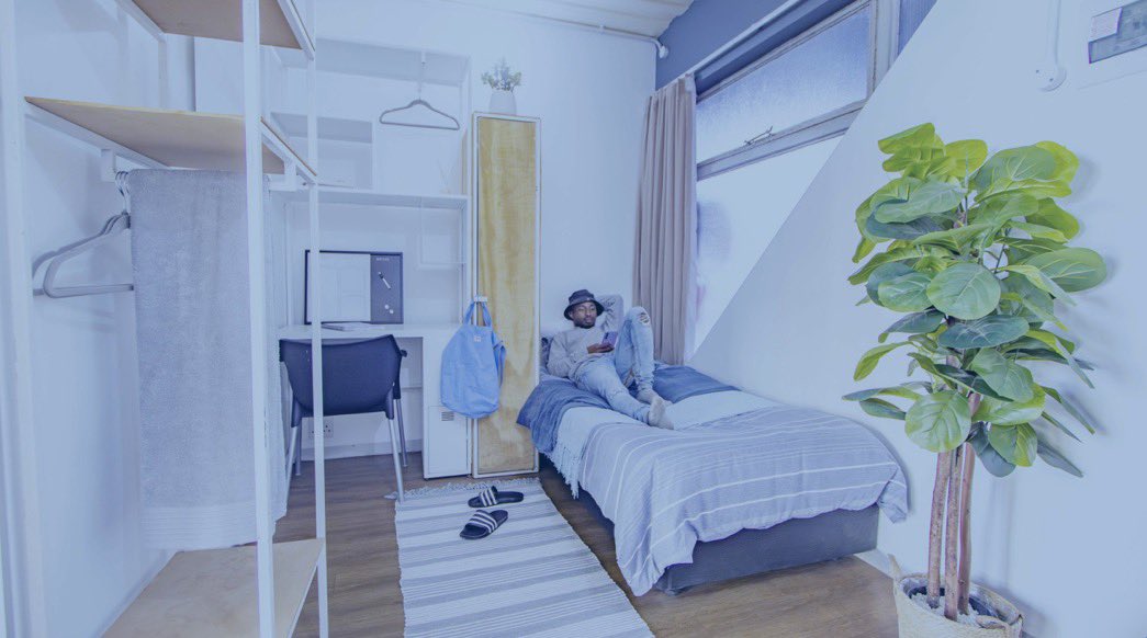 KasiEconomy's tweet photo. R7500 gets you a bachelor apartment in these Jozi container apartments https://t.co/vFd6jqNNqQ