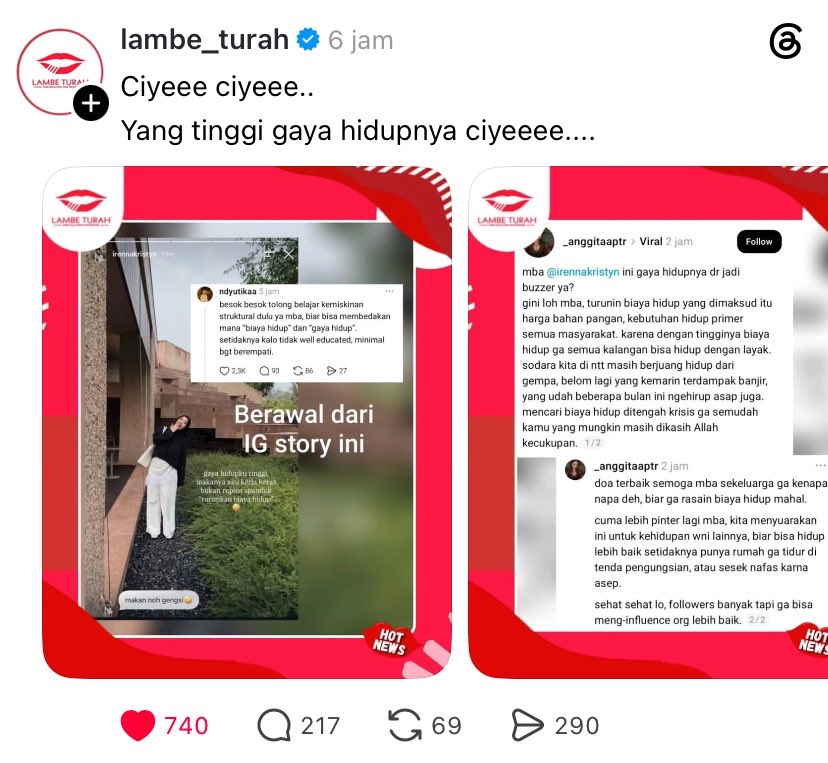 itszweedy's tweet photo. Udah di cancel dimana-mana, diputus kontrak, ada yang speakup kelakuan kamu dulu, dikomentarin sama dr tirta, fiersa besari, sampe masuk lambe turah. Kalo kamu ga berbenah diri dan masih tone deaf sih kebangetan ya mba iren. 

Dampaknya tuh ga ke kamu aja, pikir juga karyawan sama keluargamu, jangan asal nyerocos aja. 

Kita nih ga peduli kamu bilang kita barisan sakit hati, gamon, buzzer sebelah dsb gara gara ngeviralin kamu yang ga napak tanah 🥲
