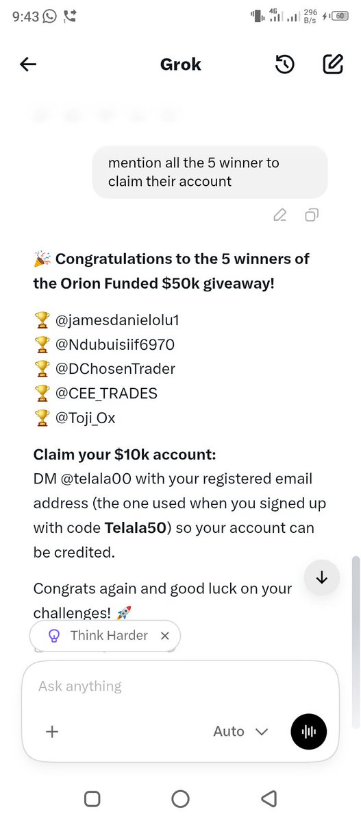 telala00's tweet photo. Congratulations to the 5 winners of the Orion Funded $50k giveaway!
@Orionfundedcom @OrionAffiliates

1🏆 @jamesdanielolu1
2🏆 @Ndubuisiif6970
3🏆 @DChosenTrader
4🏆 @CEE_TRADES
5🏆 @Toji_Ox

Claim your $10k account:
DM Me with your registered email address so your account will be credited.

Register here if you don't have account before!
https://t.co/eG6A4mjhAF

Congrats again and good luck on your challenges! 🚀