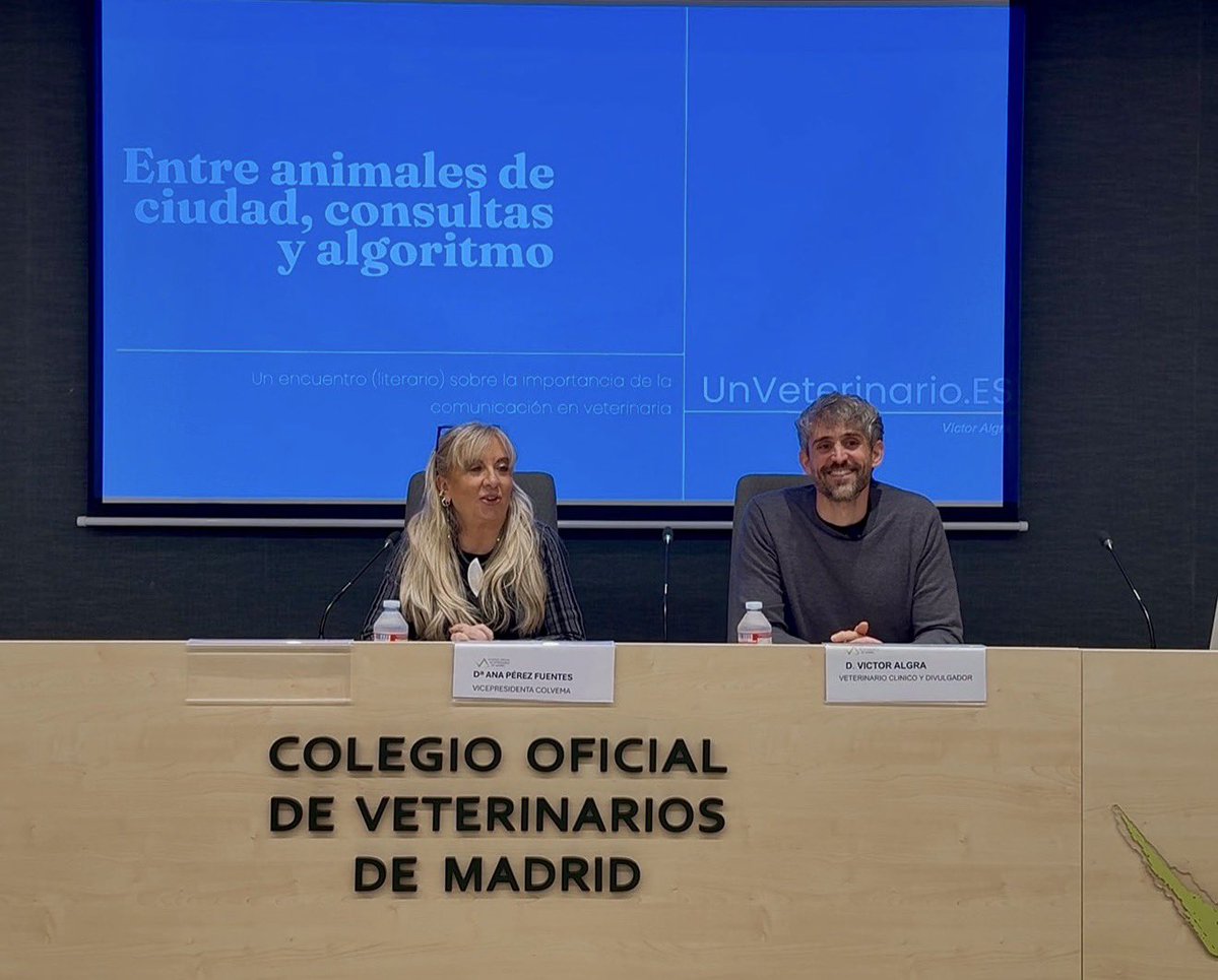 COLVEMA's tweet photo. Ayer, COLVEMA acogió la presentación de Animales de ciudad, de Víctor Algra. Una tarde cercana y distendida entre amigos y compañeros, con un interesante debate sobre comunicación veterinaria y divulgación.

Gracias, Víctor, por acompañarnos.

#COLVEMA #Veterinario https://t.co/7hnuoWXm9J