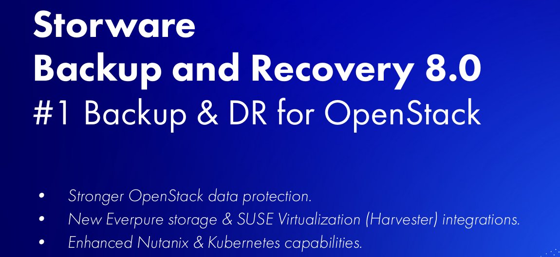 SystematikaITA's tweet photo. #Storware #Backup #Recovery
Un'unica piattaforma.Ogni workload protetto.
Provalo gratuitamente: https://t.co/IkuI5yMdpg
Contattaci!
#DataProtection #OpenStack #Kubernetes #CyberResilience
#SystematikaDistributionItalia #SystematikaDistribution
@Storware @systeacademy https://t.co/JV7aA777P8