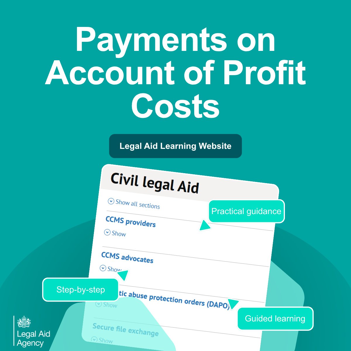 LAAHelpTeam's tweet photo. Need to understand when and how to claim Payments on Account of Profit Costs? 📝

Our online course provides practical guidance on the process, including eligibility, requirements, and key considerations when submitting a claim ✏️

Explore the course 👇
https://t.co/zV8Fdq64BM https://t.co/szCvFmimiD