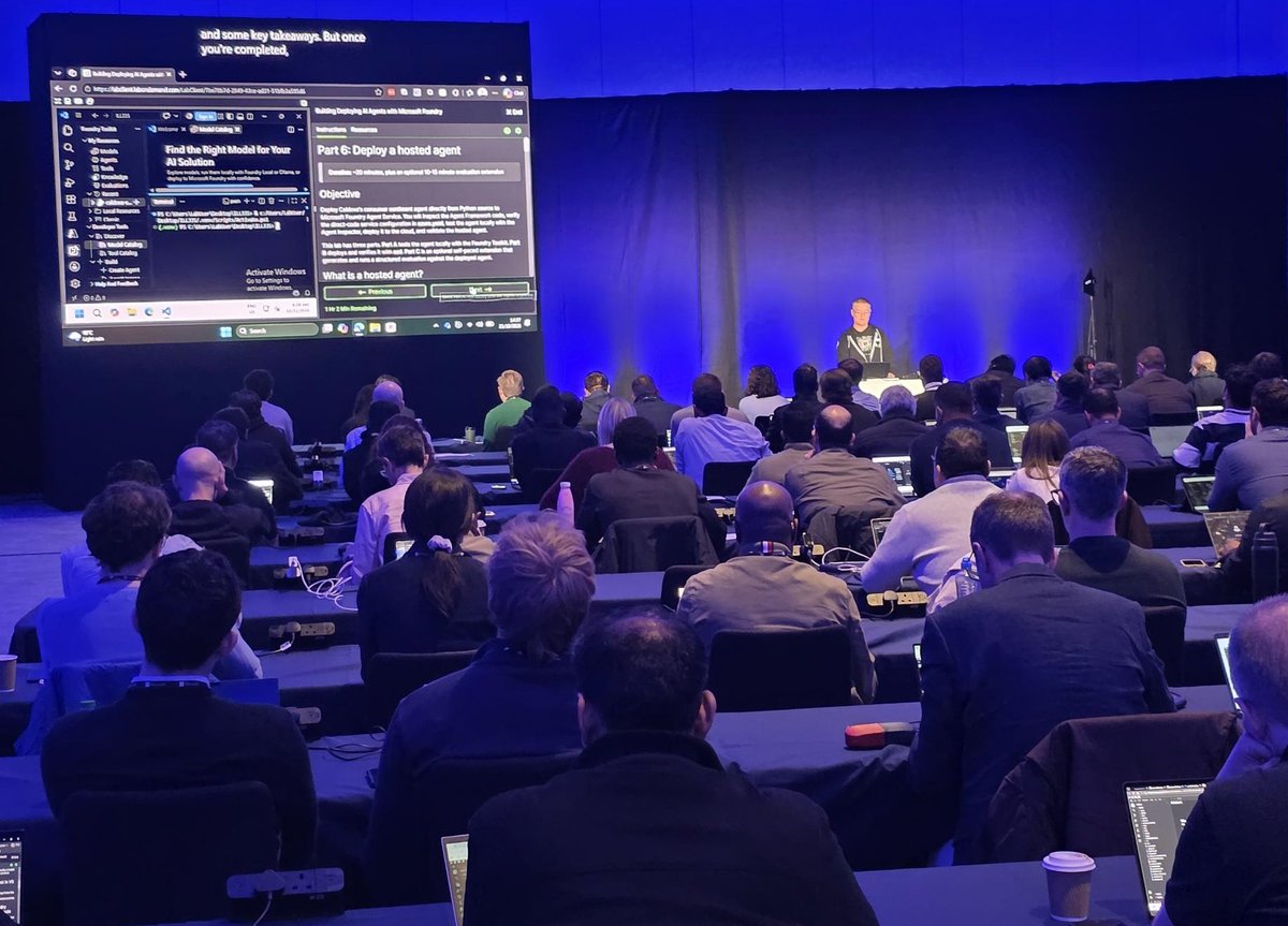 MsftTechNews's tweet photo. Attending Microsoft Frontier Tour 2027?
Save this: https://t.co/rXdiZcDOvW
Get recordings, code, demos, slides, & lab materials created by @lee_stott and others so you can keep building after the session ends.
Bookmark the sessions you want to revisit.
#MicrosoftFrontierTour https://t.co/VgFrrjK5H3
