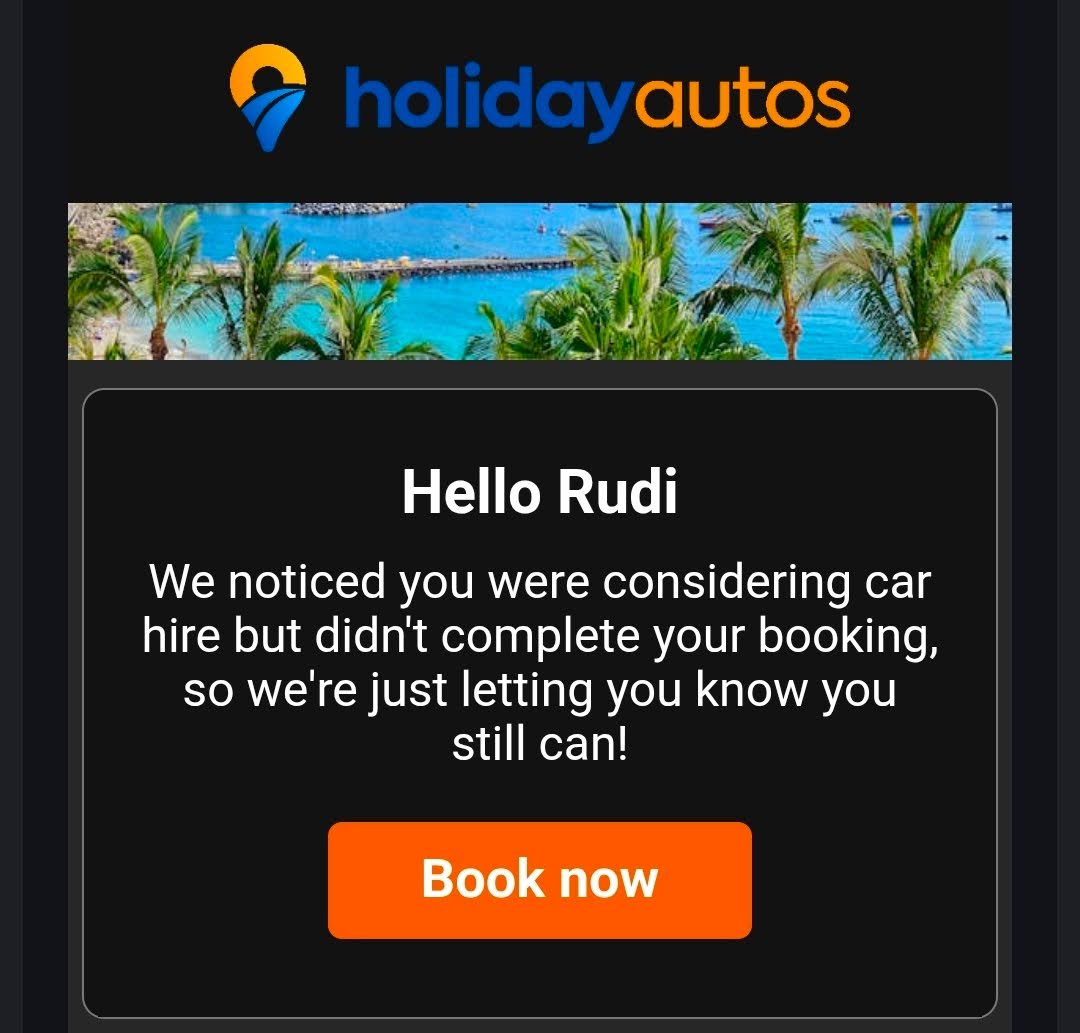 rudidoingthings's tweet photo. easy top 5 of the most useless emails i ever received

why not offer a small incentive? like 5% off

i'm sure conversion would be way higher https://t.co/zThcn007L2