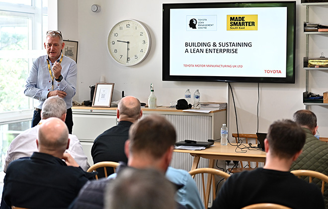 bbfuk's tweet photo. Toyota know-how meets Buckinghamshire manufacturing 🏭

14 local manufacturers have been learning how to reduce waste, improve processes &amp; boost productivity through Made Smarter South East.

Could Made Smarter support your business? Find out more &amp; apply: https://t.co/dkDj4F2Rs1 https://t.co/mpZC0nTKkO