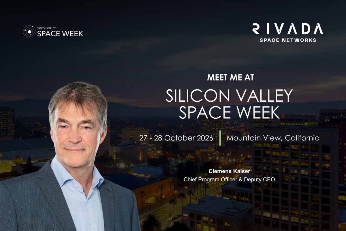 rivadaspace's tweet photo. Our Chief Progam Officer and Deputy CEO Clemens Kaiser will be attending Silicon Valley Space Week, connecting with industry leaders and gaining valuable insights into opportunities, challenges, and developments shaping the future of the space sector.
If you’ll be attending and would like to arrange a meeting with Clemens, please contact events@rivadaspace.com.
#SVSW