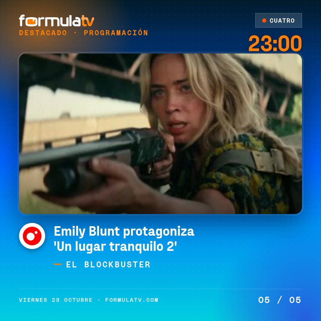 FormulaTV's tweet photo. Cuatro · 23:00 · El blockbuster https://t.co/deb3g2Z1PV