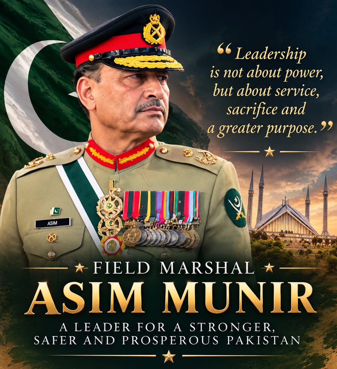Justfine45pq's tweet photo. Field Marshal Asim Munir represents the nation on the global stage, showcasing strength and commitment to regional peace.
#EsteemedCDF #LegendaryCDF #VisionaryAsimMunir #InvincibleCDF #ValiantFieldMarshal https://t.co/2ieIdP9Hzg