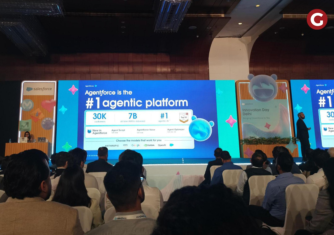 gspanntech's tweet photo. At Salesforce Innovation Day Delhi, GSPANN explored how AI agents, connected data, and tools like Agentforce can improve customer experiences and streamline business operations. 

#GSPANN #Salesforce https://t.co/bxNGrxxsh5