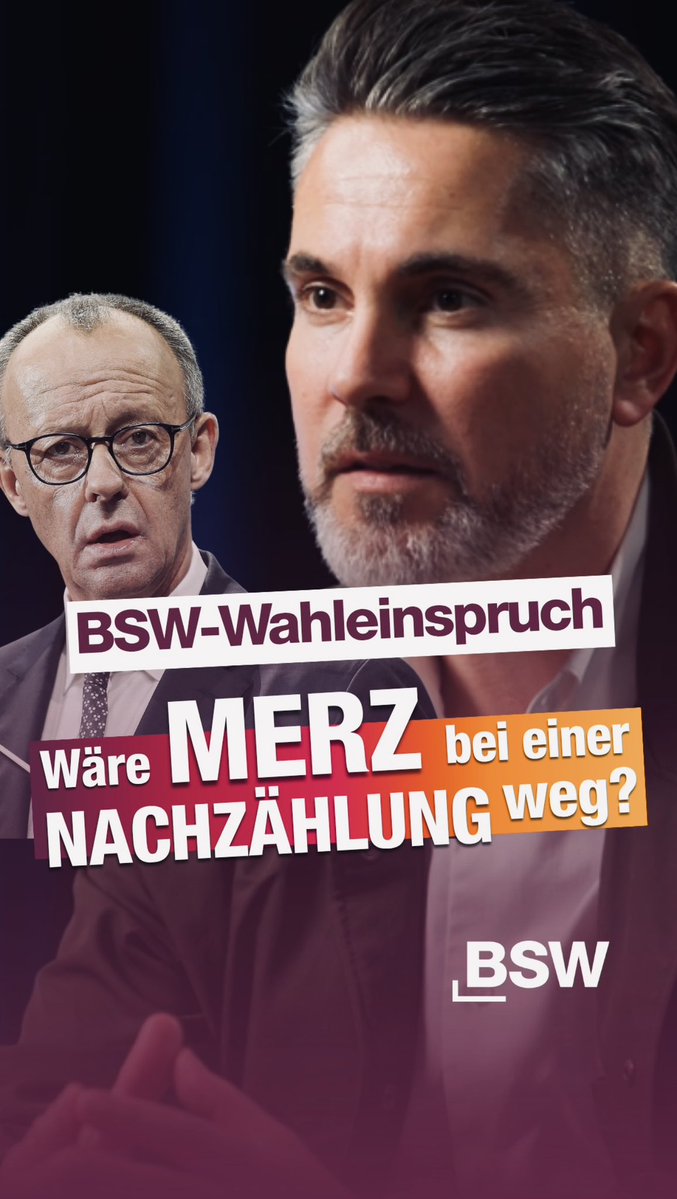 FabioDeMasi's tweet photo. Müsste das BSW eigentlich im Bundestag sitzen? Wurde die Bundestagswahl 2025 richtig ausgezählt? Und ist Friedrich Merz überhaupt ein legitimer Kanzler?

Das kann nur eine Neuauszählung beantworten. Trotzdem wird dem BSW trotz klarer Belege von systematischen Zählfehlern bis heute eine Neuauszählung der Stimmen verweigert. Ein Skandal!
Ich erkläre im Podcast bei @marcfriedrich , warum das BSW aktuell vor dem Bundesverfassungsgericht klagt. Bis Ende des Jahres soll entschieden werden.
Wie denkt ihr über den BSW-Wahleinspruch? Hätte bei einem solch knappen Wahlergebnis mit systematischen Zählfehlern nicht längst neu ausgezählt werden müssen? Schreibt eure Meinung in die Kommentare!