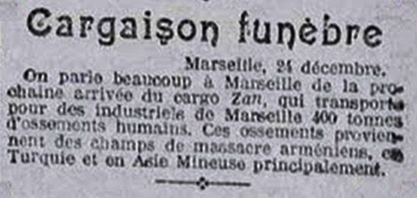 HomerPavlos's tweet photo. @EvrenSAuthor 1. Cargo of Human Bones. New Zealand Herald, Volume LXI, Issue 18902, 27 December 1924

2. Yarn of a Cargo of Human Bones: The New York Times (Dec 23, 1924.

3. Midi Newspaper,Cargaison funebre (A Mournful Load). Dec 24, [1924].

4. Brandon Daily Sun, 28 April 1924. Source https://t.co/xFthUvMNoP