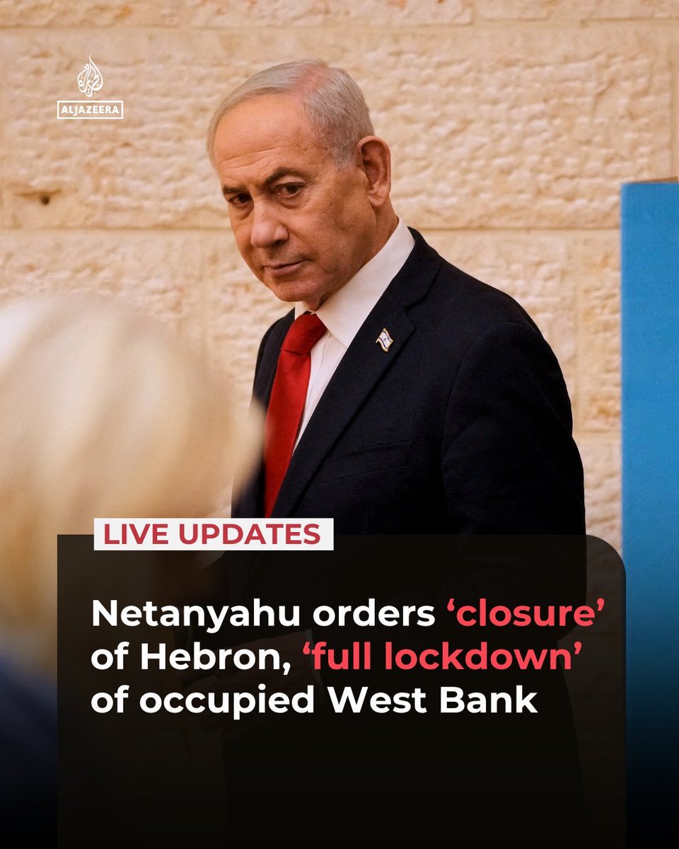 intel_view's tweet photo. 🚨🇮🇱 Another Israeli false flag?

After the attack in Hebron, Netanyahu orders an immediate citywide closure. Is this being used as an excuse to crack down on innocent 🇵🇸 Palestinians? https://t.co/szOZXzzfFE