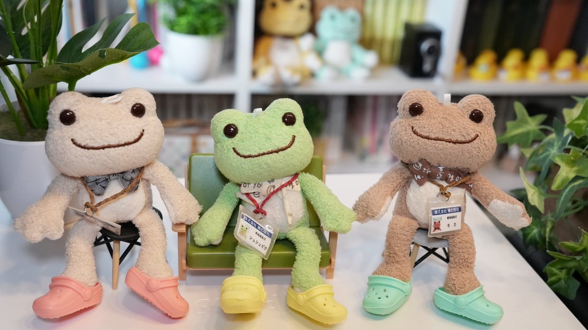 usiorobo's tweet photo. @obarafan_523 ありがとう🐸💚ボクたちにピッタリサイズだったのー🐸✨ https://t.co/uemCWYAKTC