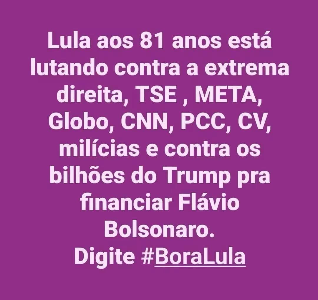 MarisaBENZm05j's tweet photo. #LulaVaiVirar https://t.co/yh9NRahzNf