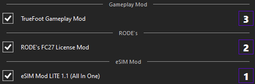 eSIMMod's tweet photo. eSIM Mod LITE 1.1 is OUT #FC27 

Cameras, Turfs and Visuals enhancement. 🔥

Full compatibility with @RODEMODS License Mod 2.0 with a new eSIM Combined Squads 👕

Get it now (Free) ➡️https://t.co/2qufdFcaDd https://t.co/lLbCFcm7nh