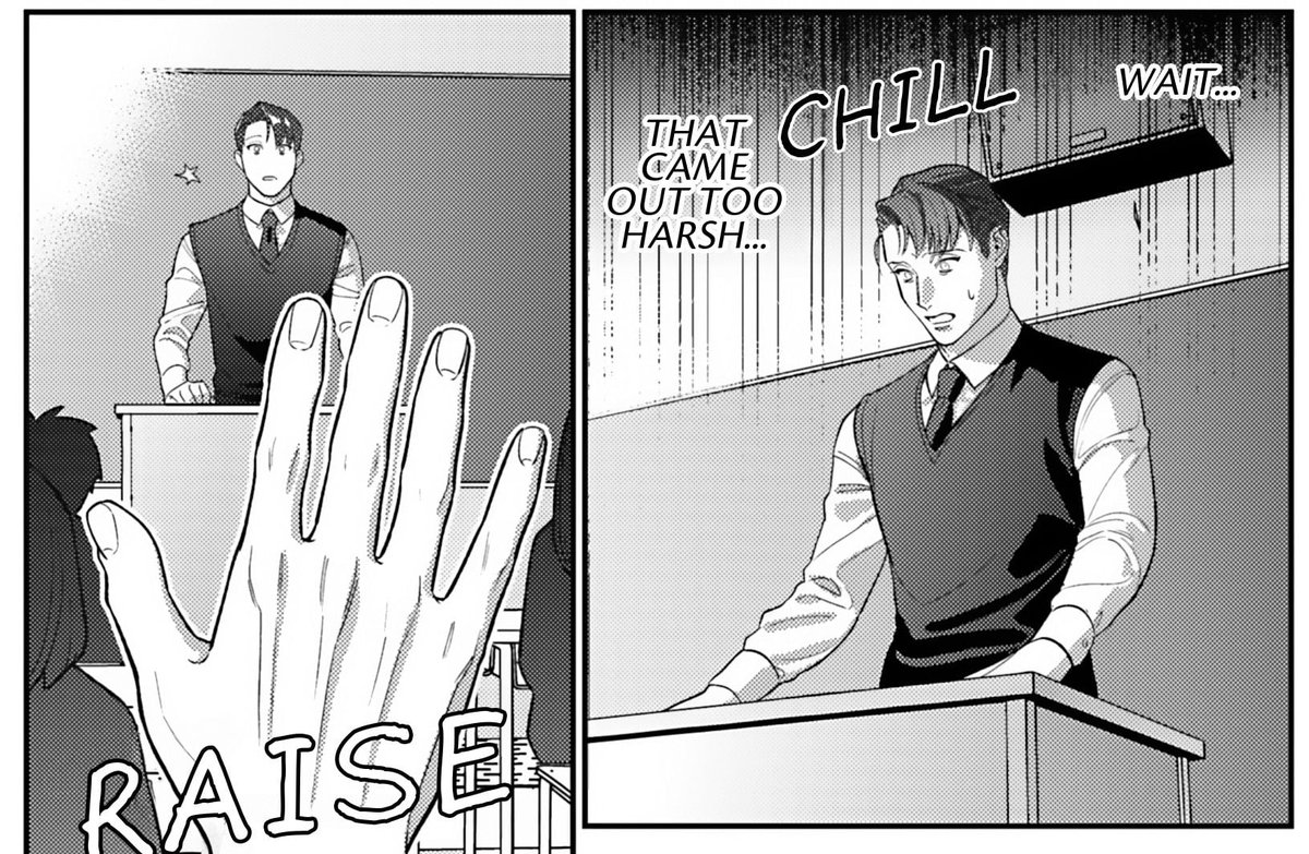 sfw_coolmic's tweet photo. Everyone’s favorite yakuza x teacher BL is BACK again this week with pure 🔥 

A chaotic PTA meeting leads to late-night overtime, a drive home, and an invitation past the front door... 💥🚪

See what happens when Kuga takes control! 🔥

The latest chapter of Let Me Color You Mine, Mr. Yukimine! is officially live! 🚨 

#BL #yakuza #manga