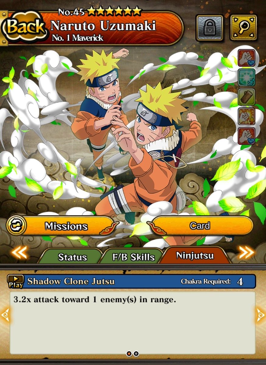 bssnynct's tweet photo. @Vozzaya *4 chakra + you only use him for chakra regen + everyone has him so you dont need to summon for him https://t.co/TH8NdmWUAj