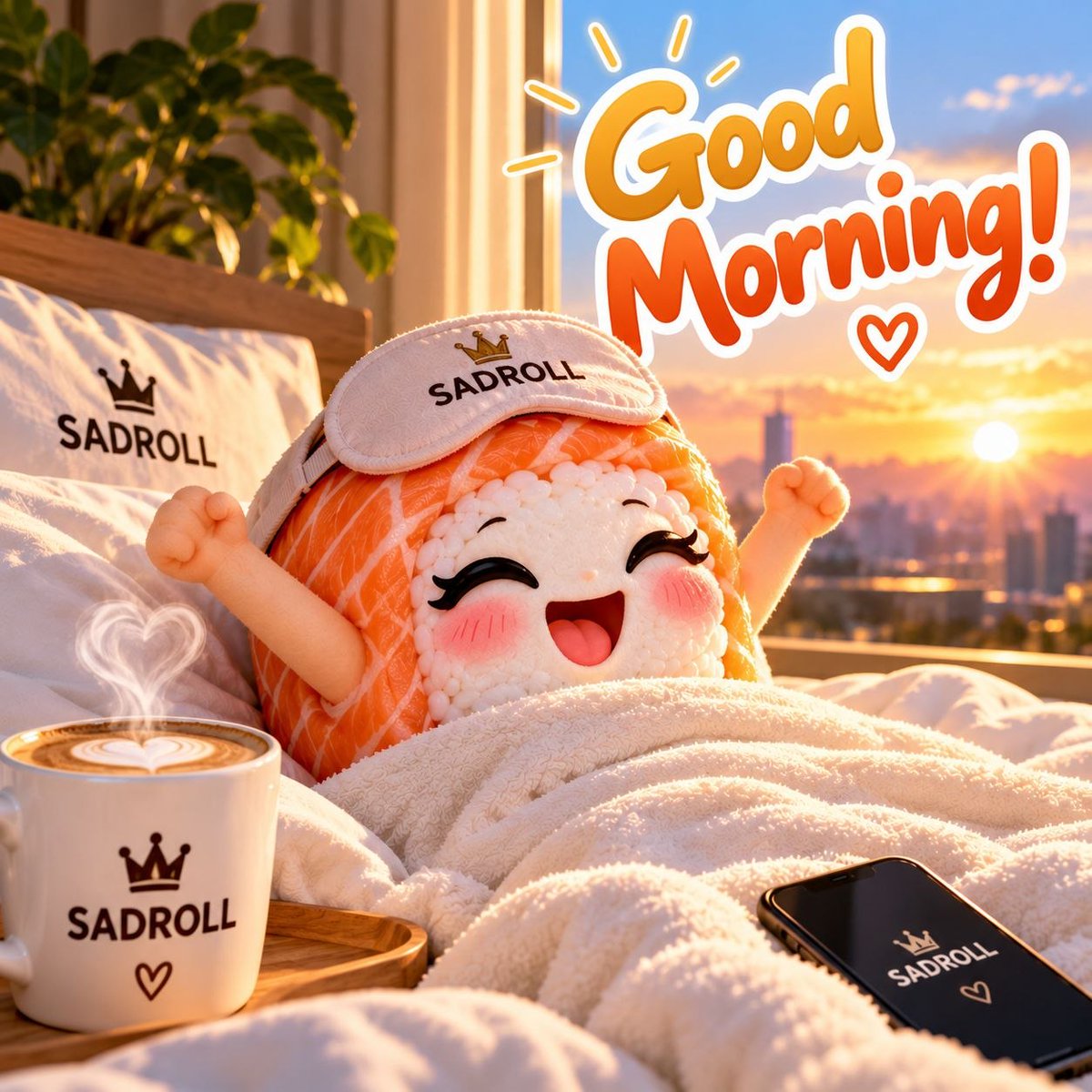 sphynxy6's tweet photo. Good morning, $SADROLL family! 📷📷📷

Our little sushi just woke up! 📷📷

New day, new dreams, new opportunities! 📷

Let's make today a great one! 📷

#SADROLL #Solana #Memecoin #GoodMorning https://t.co/HfHX5E9W0M