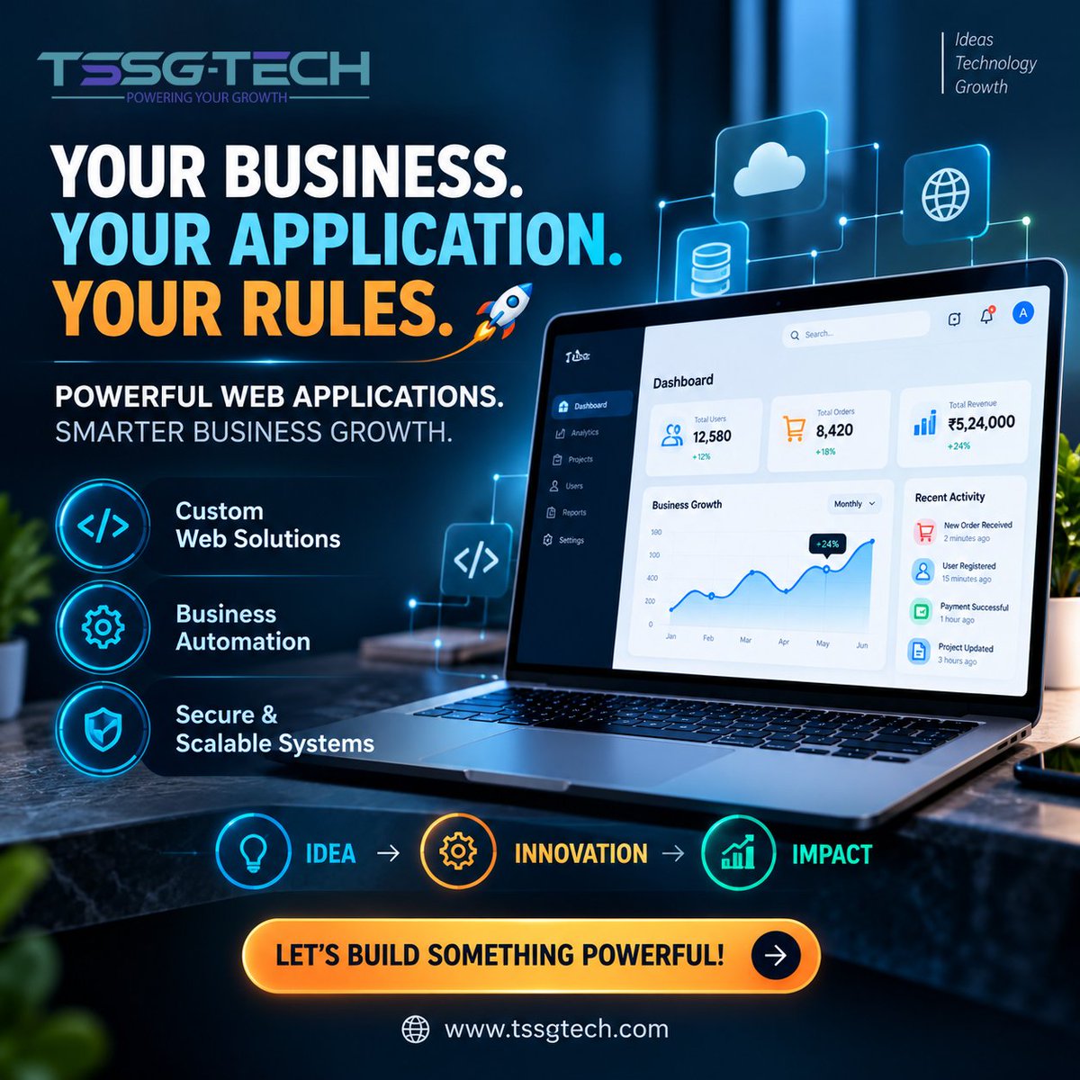 Tssgtech's tweet photo. Your Business. Your Application. Your Rules.
Take your business to the next level with powerful, secure, and scalable web applications! π»β¨
#TSSGTech #WebApplicationDevelopment #CustomWebDevelopment #BusinessAutomation #DigitalTransformation #WebSolutions #BusinessGrowth https://t.co/UxsdsUjRqS