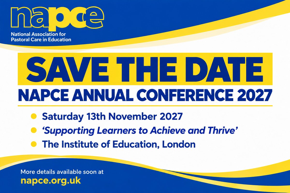NAPCE1's tweet photo. Following this year's brilliantly successful Conference...

More info will be released here in due course.

#NAPCE #PastoralCare #Education #Schools #NAPCECon27 #Conference https://t.co/bpPo8HMdXN