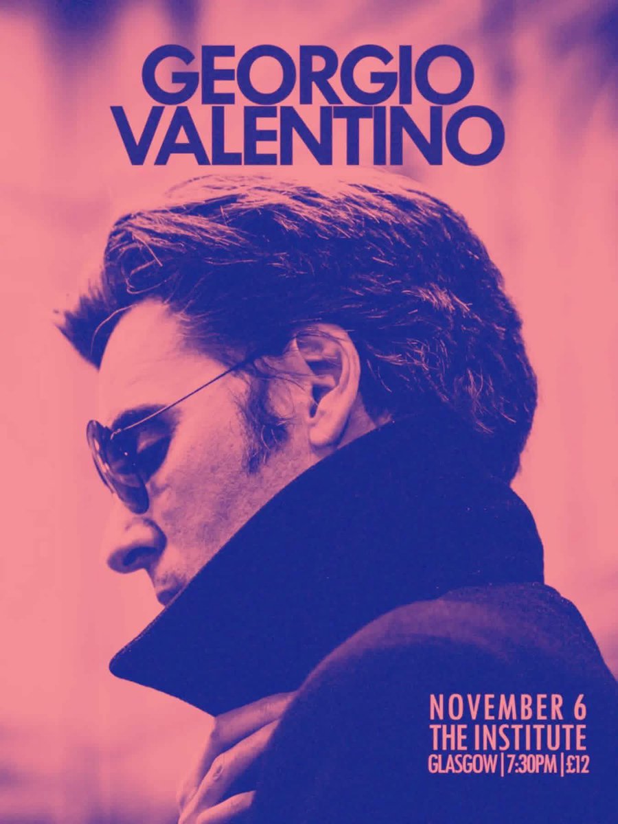 creepingbentorg's tweet photo. Giorgio Valentino (&amp; special guest Malcolm Ross)
The Secret Goldfish (acoustic set)

Live in concert, Friday 6th November, The Institute at Anderson’s, Glasgow.

TICKETS: https://t.co/YrIcTHJZO4 https://t.co/HfOV7g3d63