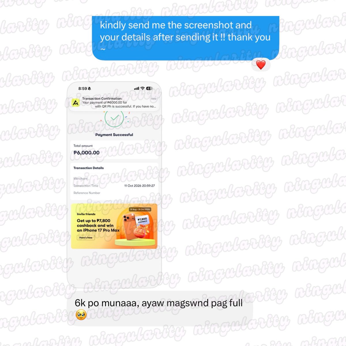 ningularity's tweet photo. 💌 atome to bank trade  
— ₱12,000 | 5% + ₱10 bank fee

#ningularitrades ୨୧ *·˚ https://t.co/XHsLaz8emA