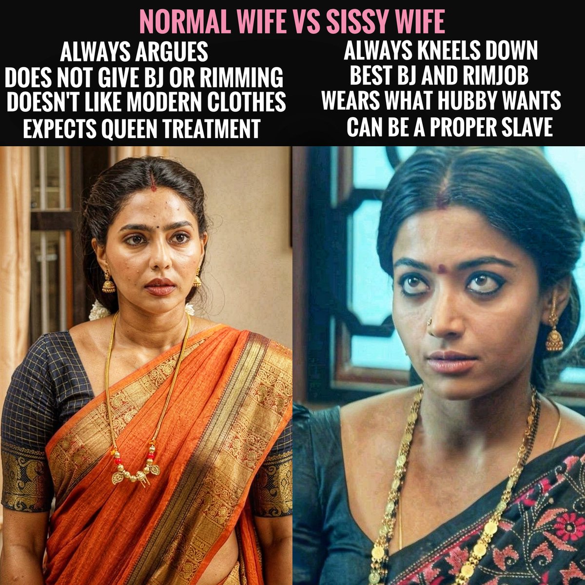 sissyramya69's tweet photo. Choose a sissy as your wife boys 😏🍑🍆💦

#Sissy #SissyMemes #TeluguSissy
#TamilSissy #SissyHumiliation
#SissyBoy #SissyLife https://t.co/GqAy2QUfaB