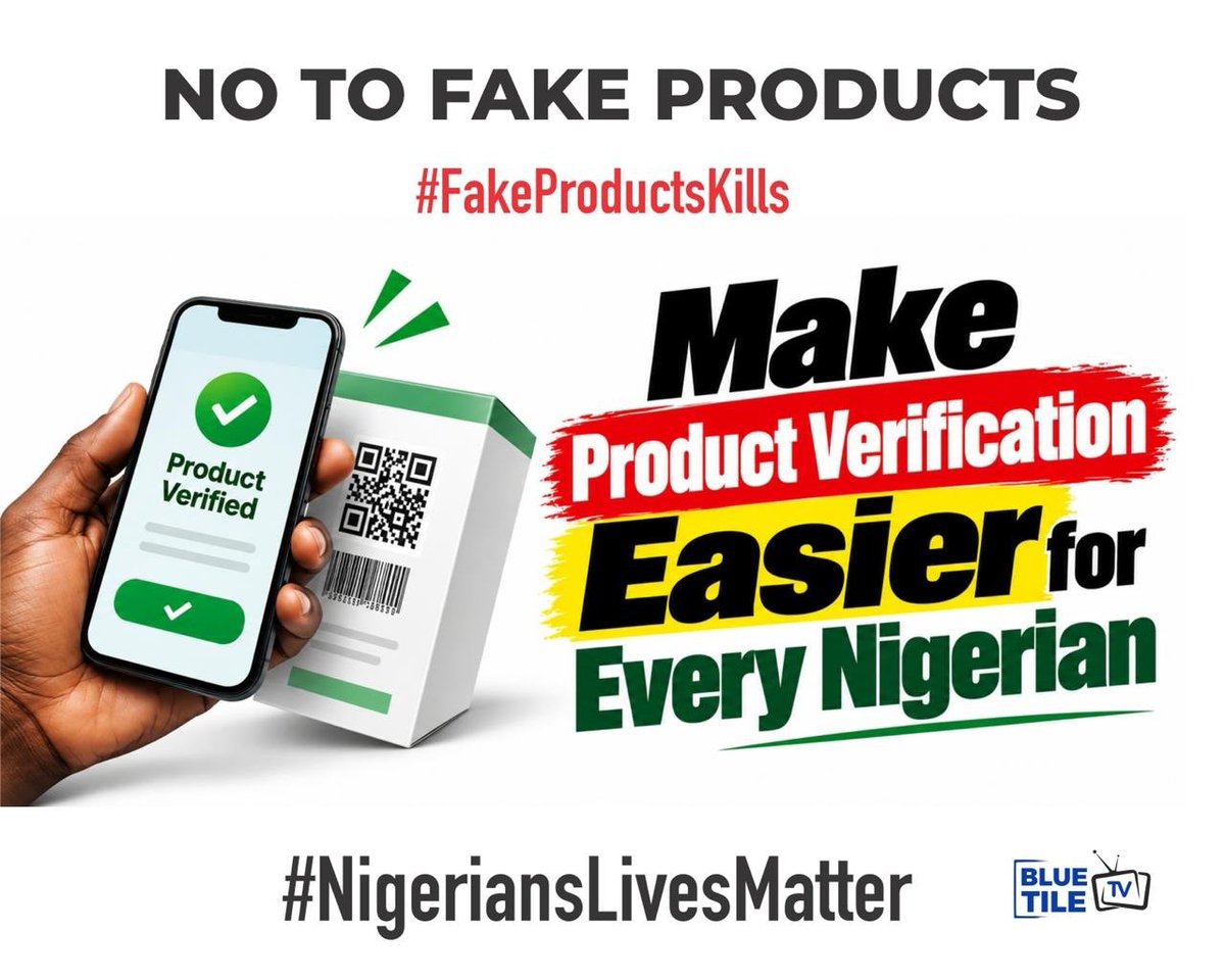 Adesikira's tweet photo. The market should be a place to meet our needs, not a place to unknowingly purchase danger. Every consumer deserves the confidence that what they buy is safe and genuine.

#FakeProductKills #NigerianLivesMatter https://t.co/TOuhyqc0bP