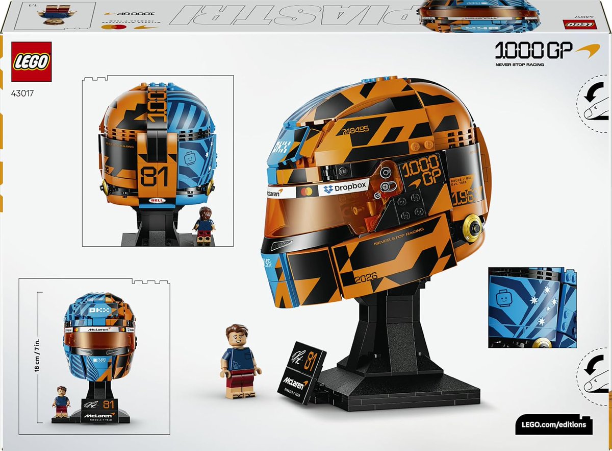icklebricks's tweet photo. LEGO Editions McLaren Mastercard F1 Team Oscar Piastri Helmet
NOW £59.98   (RRP £79.99) → https://t.co/se5NOBd800
.
Pricing correct at time of posting
.
#lego #ad #legodeals #giftideas #afol #legoinvesting #Legoeditions #F1 #helmet #mclaren #oscarpiastri https://t.co/PYr4cvNwhl