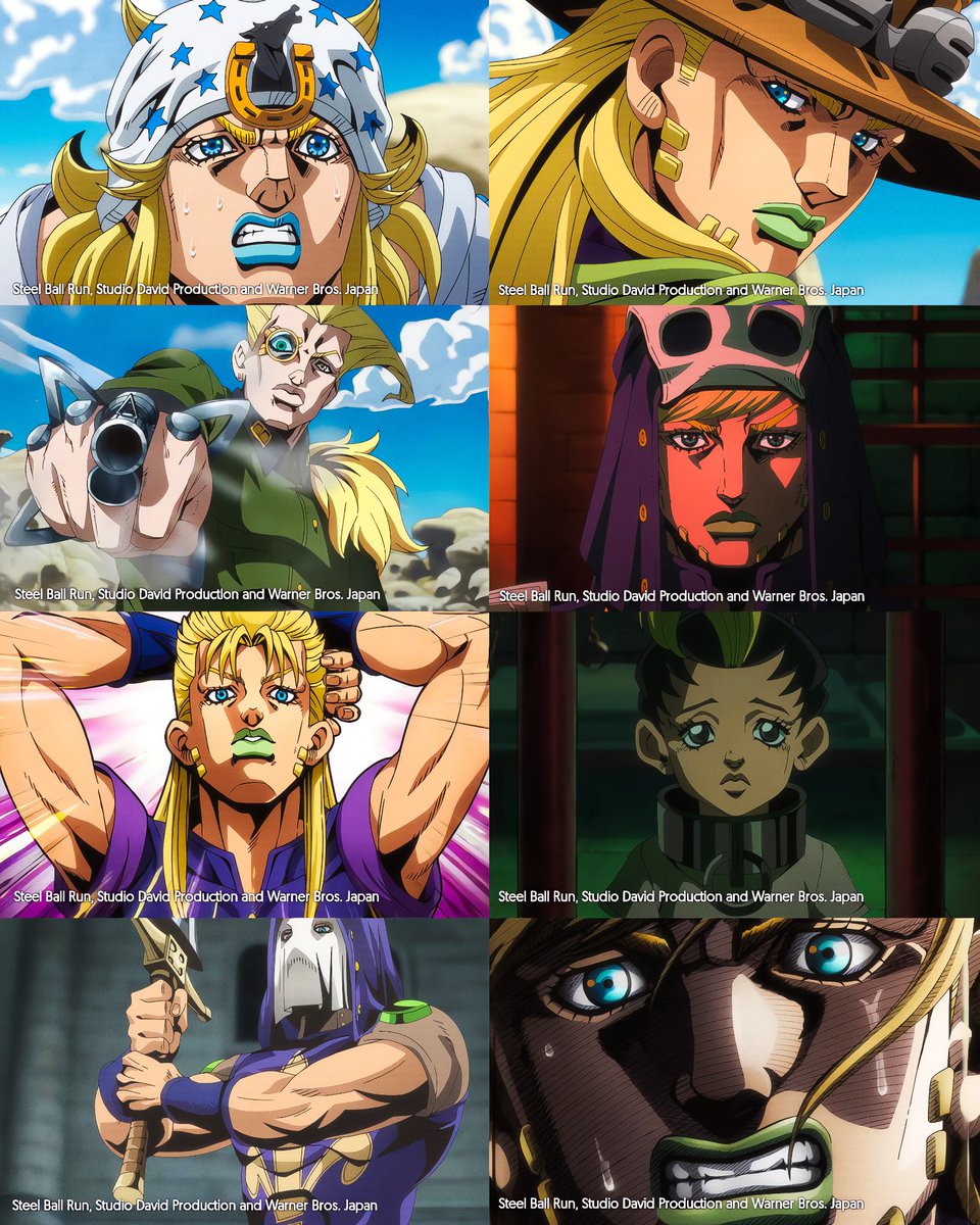 AnimeSpotlightt's tweet photo. 'JoJo's Bizzare Adventure: STEEL BALL RUN' Episode 6 was incredible 🔥 https://t.co/LiPxY4uEbN