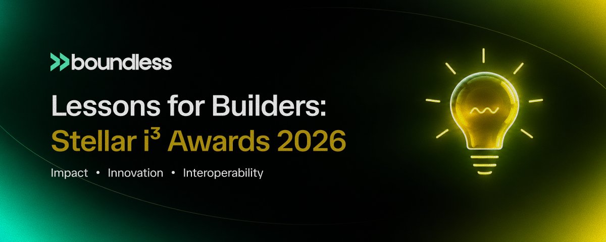 boundless_fi's tweet photo. @BuildOnStellar announced the winners for Stellar's i³ Awards in anticipation for Meridian.  

@StellarPassport, @in_reflector, and Tansu set the bar for innovation, impact and interoperability in 2026. 

We discussed the lessons we can we learn from them as Founders and Builders
Stellar i³ Awards 2026: Lessons for Builders

https://t.co/TxTHRi0TUZ