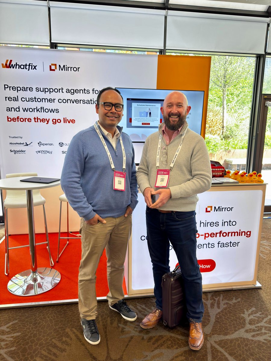 whatfix's tweet photo. Berlin. London. Amsterdam. 🪞✈️

We’ve taken Whatfix Mirror everywhere — and it’s been turning heads along the way.

Because digital transformation shouldn’t just be something you talk about. With Mirror, teams can experience, visualize and reimagine how technology could work before making the change.

And we’re not slowing down yet…

🇬🇧Two exciting events are coming up in London!

If you’re around, come find us, see Mirror in action and let’s talk about what’s next for digital transformation.

And just a little 👀… we’ve got something extra special coming in the holiday months. 🎁

Stay tuned. The Mirror has more to show. ✨

#whatfix #whatfixmirror #digitaltransformation #futureofwork #employeeexperience #IQPC
