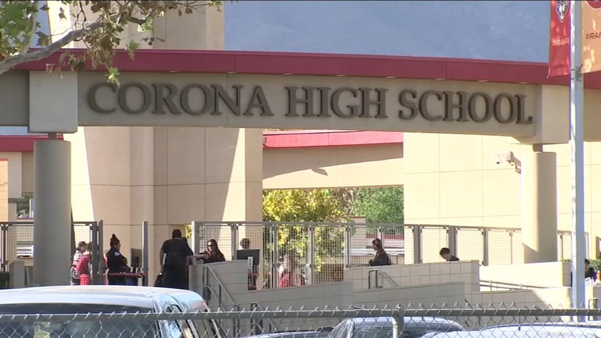 ABC30's tweet photo. New details are emerging after the arrests of two 15-year-old girls accused of plotting an attack on Corona High School. https://t.co/a0pHE5fYUm https://t.co/A6ZJGzE0U0