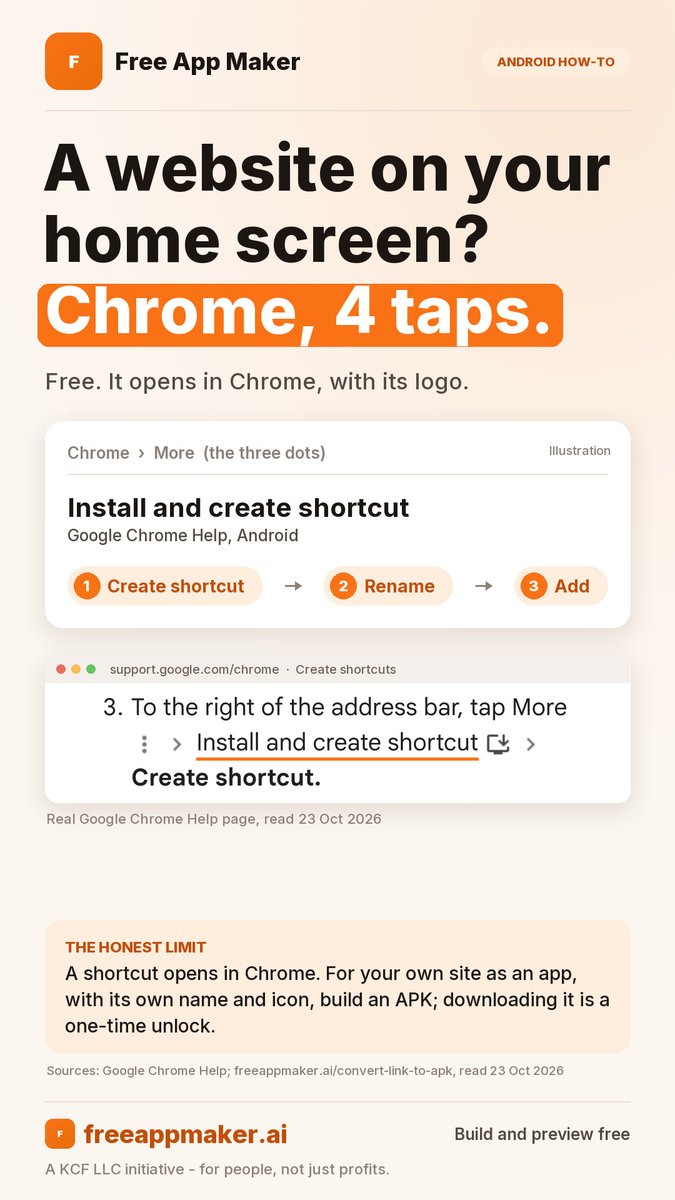 KindnessCFdn's tweet photo. How Do I Put A Website On My Android Home Screen? Chrome, 4 Taps https://t.co/dHr3NljUhU via @YouTube 

👉 https://t.co/3RBwX56uWm

#Android #Chrome https://t.co/eGc5mpyuMk